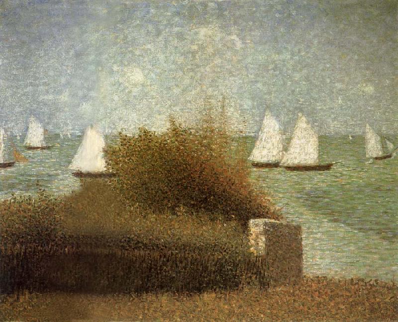 Georges Seurat The Sail boat oil painting image